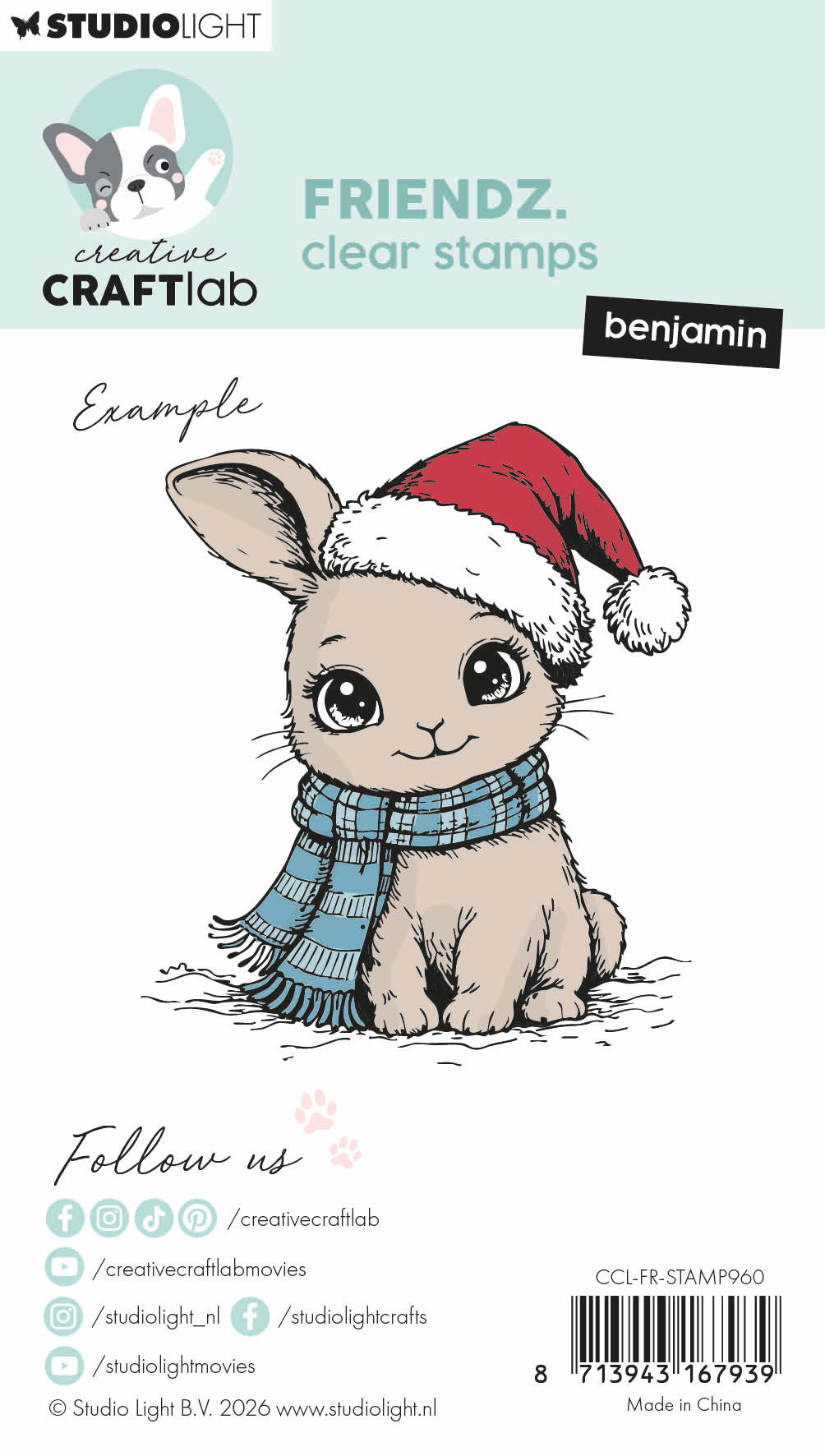 CCL Clear Stamps Benjamin Friendz 1 Pieces