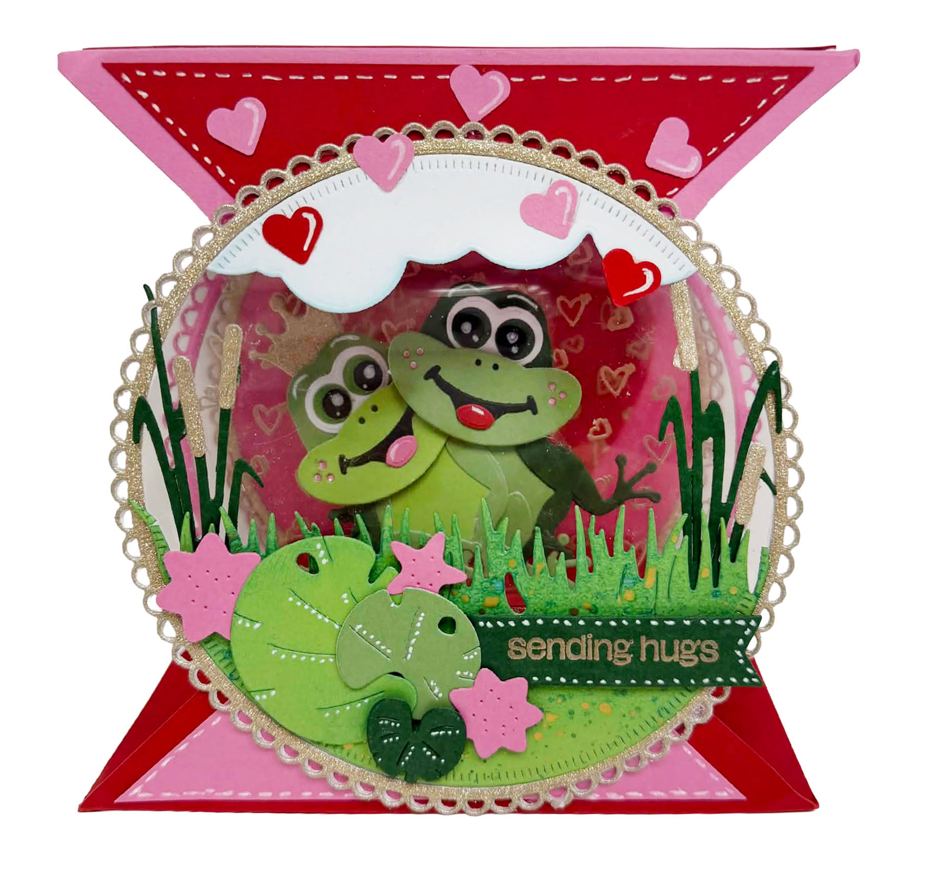 CCL Clear Stamp Backgroundz Hearts Essentials 1 Piece