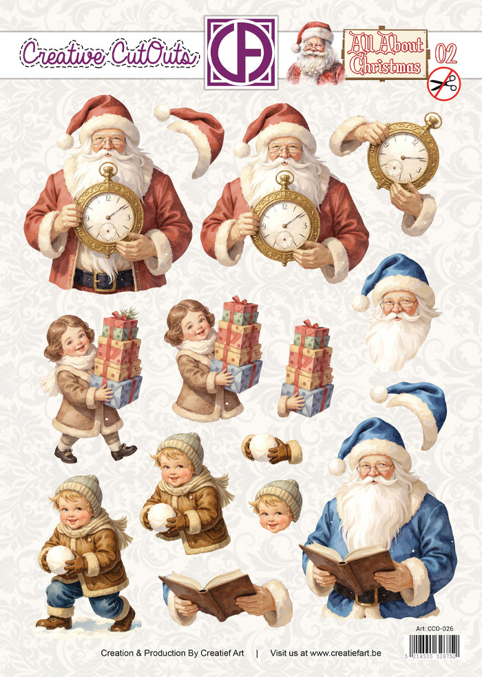 Creatief Art - 3D Die-Cut Sheet - All About Christmas 02