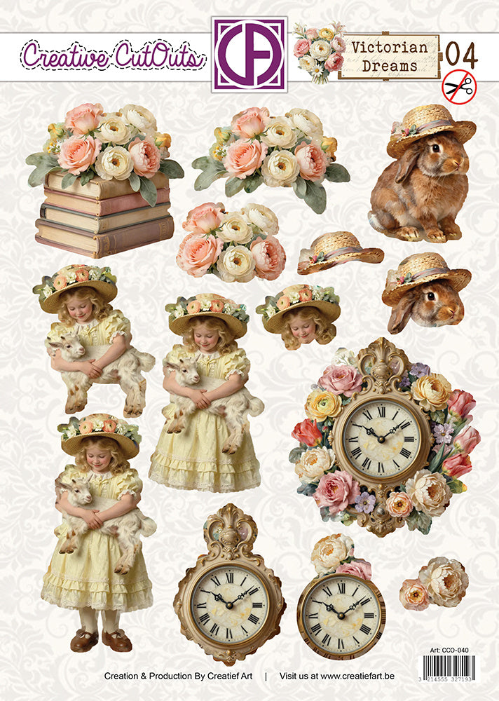 Creatief Art - 3D Die-Cut Sheet - Victorian Dreams 04