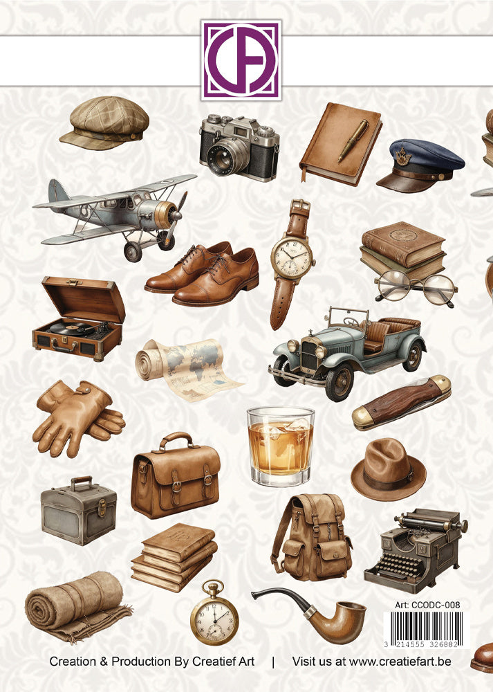 Creatief Art - Die-Cuts - Vintage Gentlemen - 23 Pieces