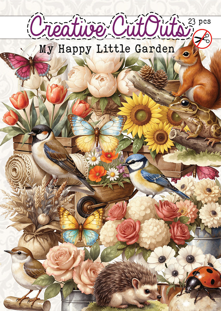 Creatief Art - Die-Cuts - My Happy Little Garden - 23 Pieces
