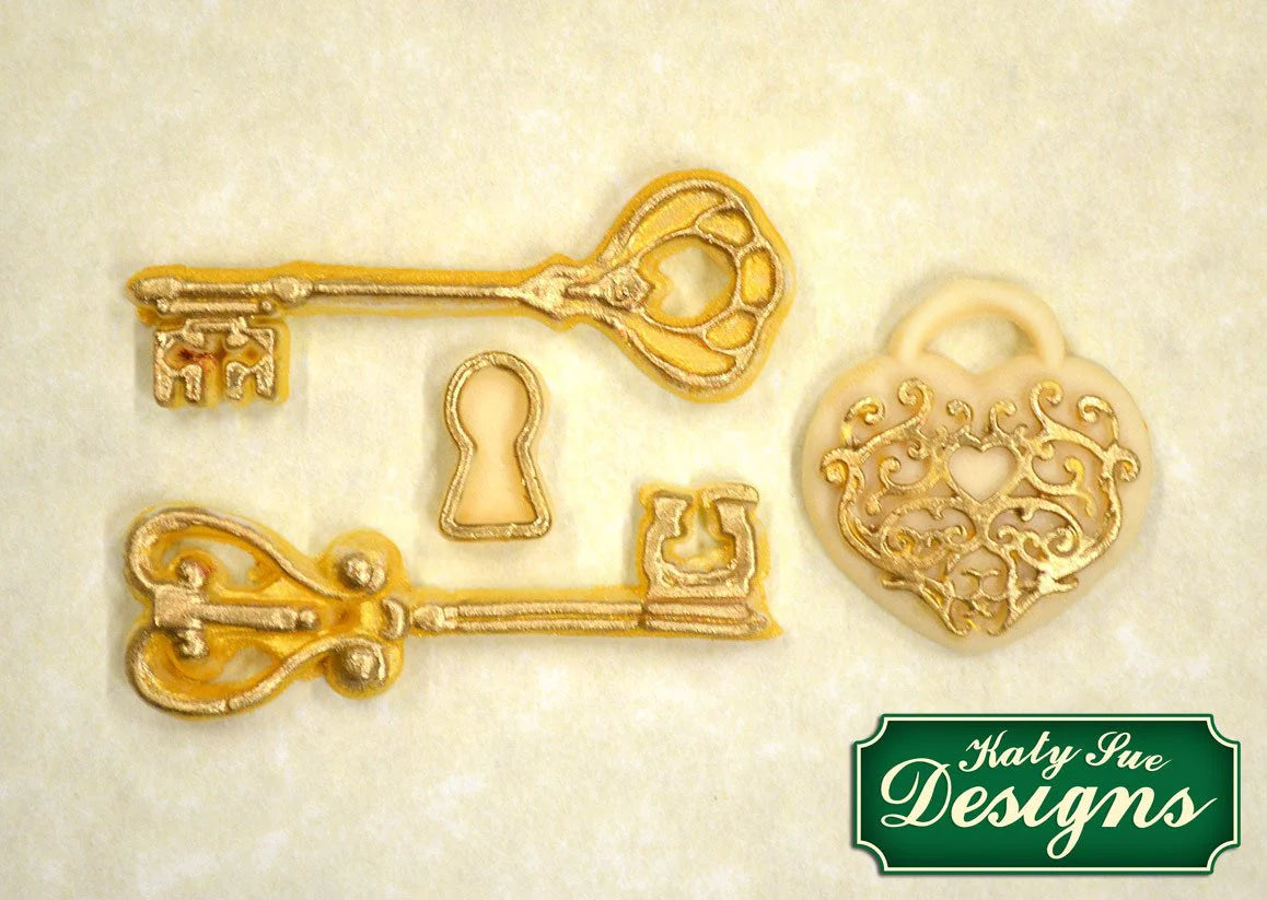 Decorative Keys & Locket Silicone Mould