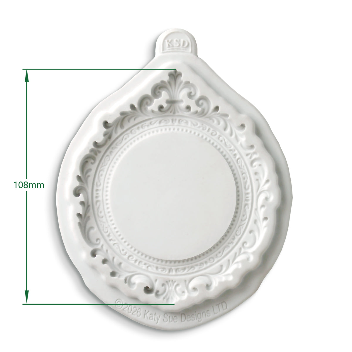 Cosmic Shimmer Regency Crest Frame Silicone Mould