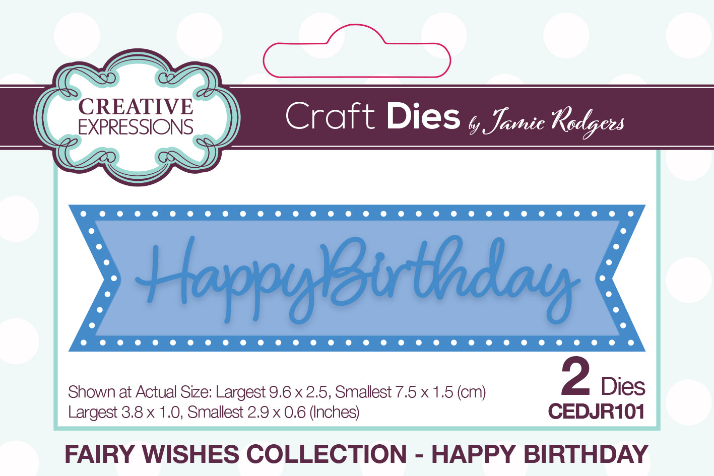 Creative Expressions Jamie Rodgers Fairy Wishes Happy Birthday Craft Die