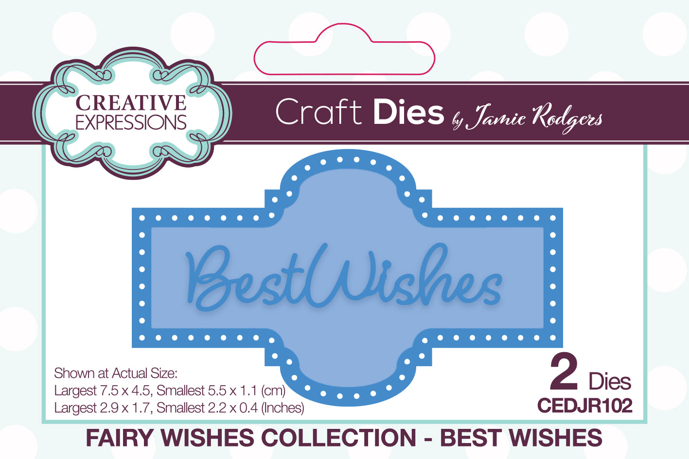 Creative Expressions Jamie Rodgers Fairy Wishes Best Wishes Craft Die