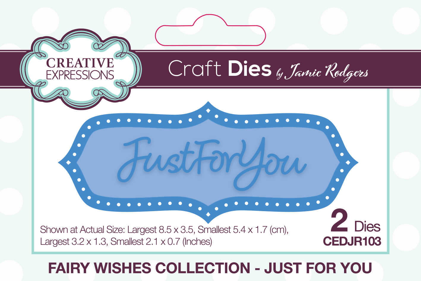 Creative Expressions Jamie Rodgers Fairy Wishes Just For You Craft Die