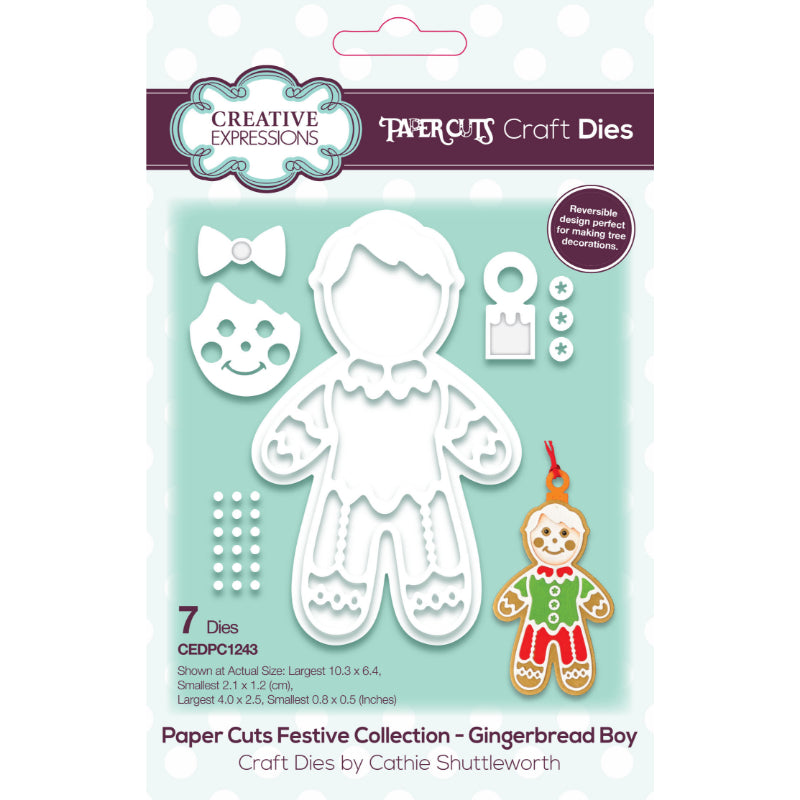 Creative Expressions Paper Cuts Festive Gingerbread Boy Craft Die