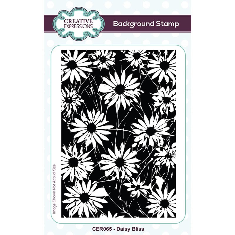 Creative Expressions Daisy Bliss 5 1/2 in x 3 3/4 in Pre-Cut Rubber Stamp