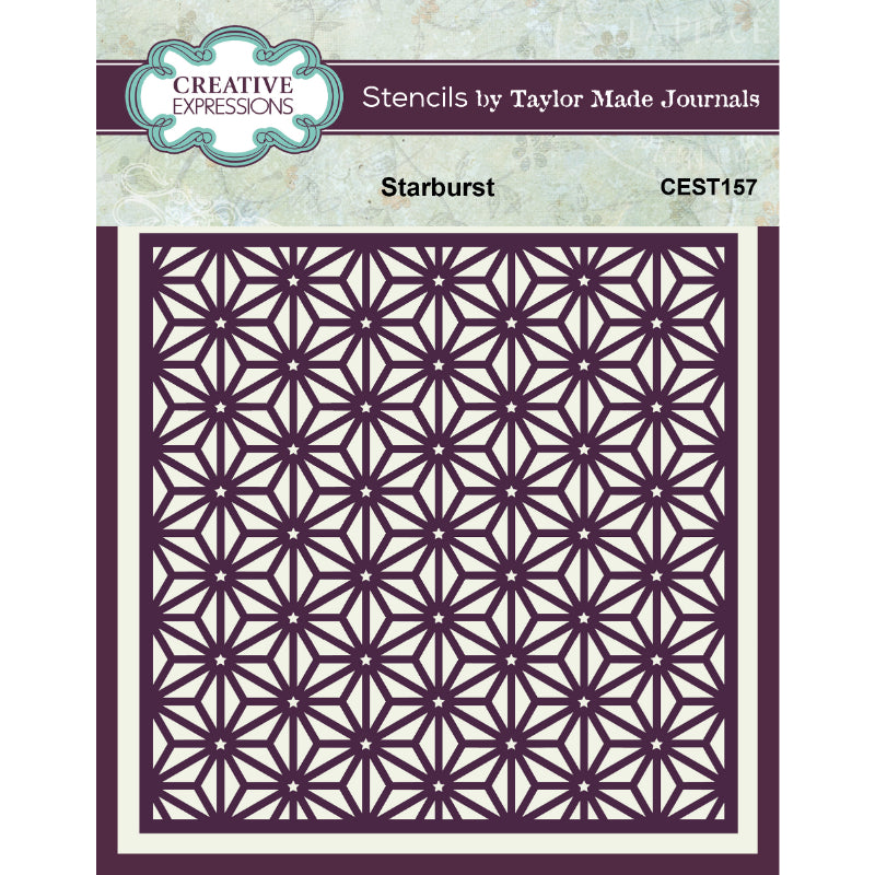 Creative Expressions Taylor Made Journals Starburst 6 in x 6 in Stencil