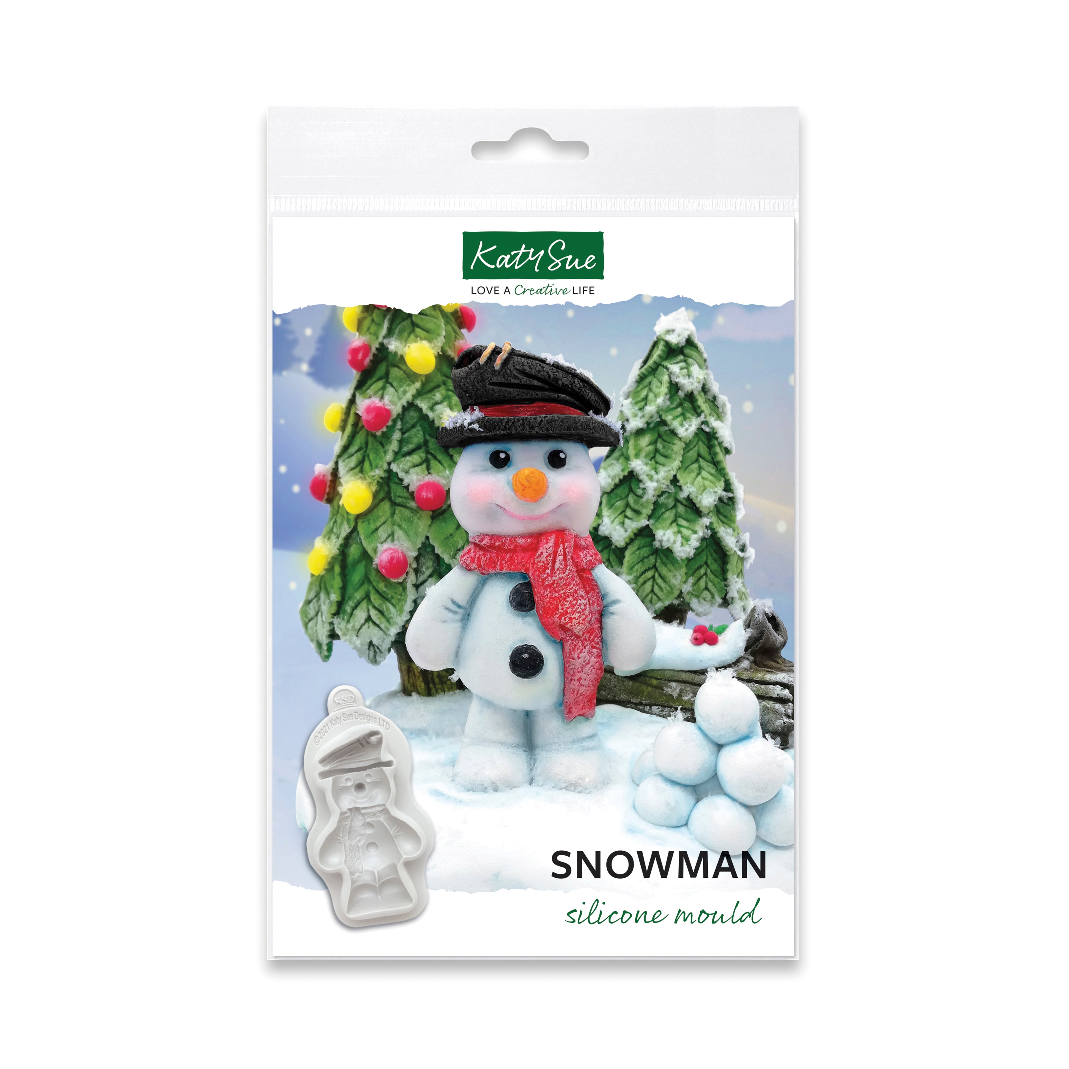 Snowman Silicone Mould