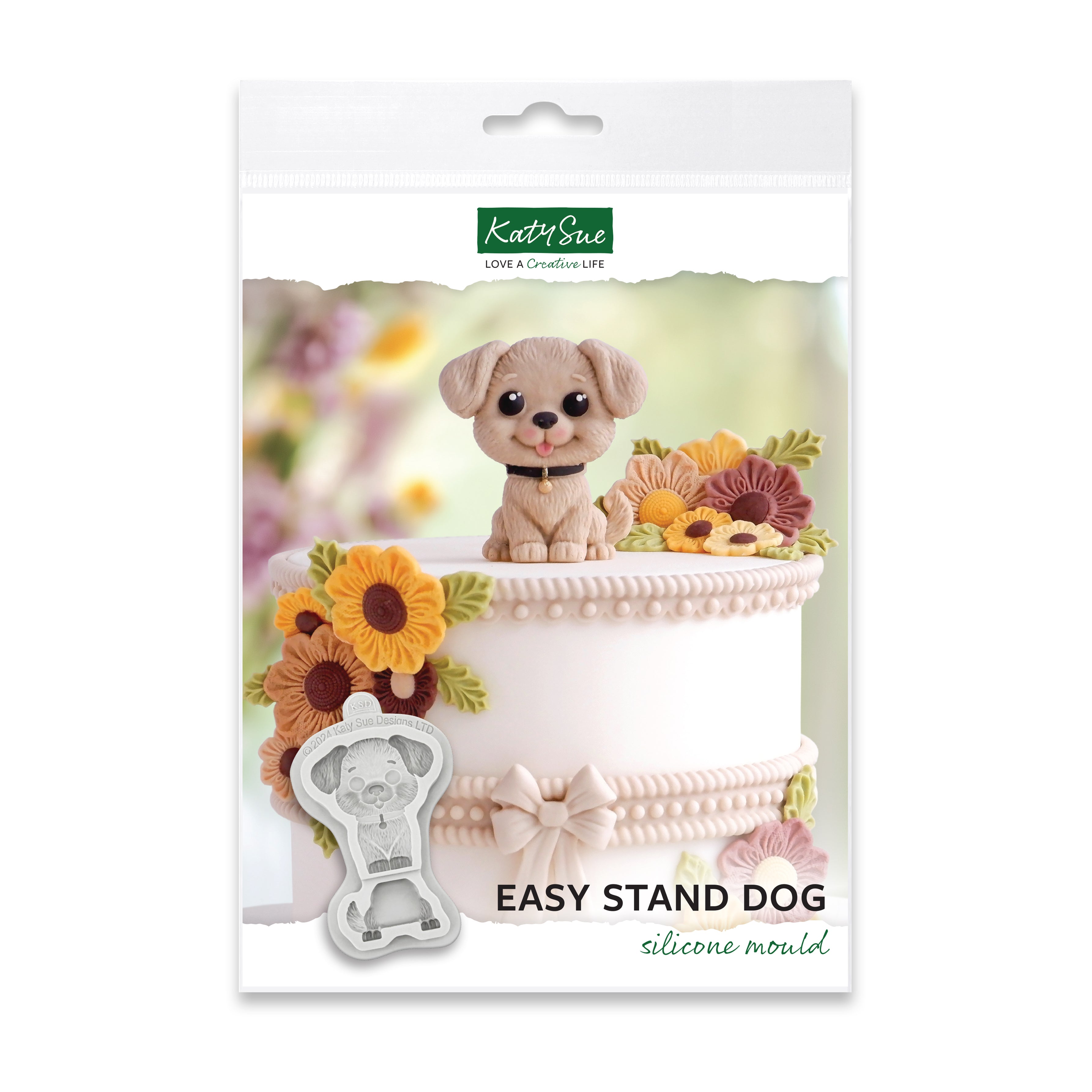 Katy Sue Easy Stand Dog Silicone Mould