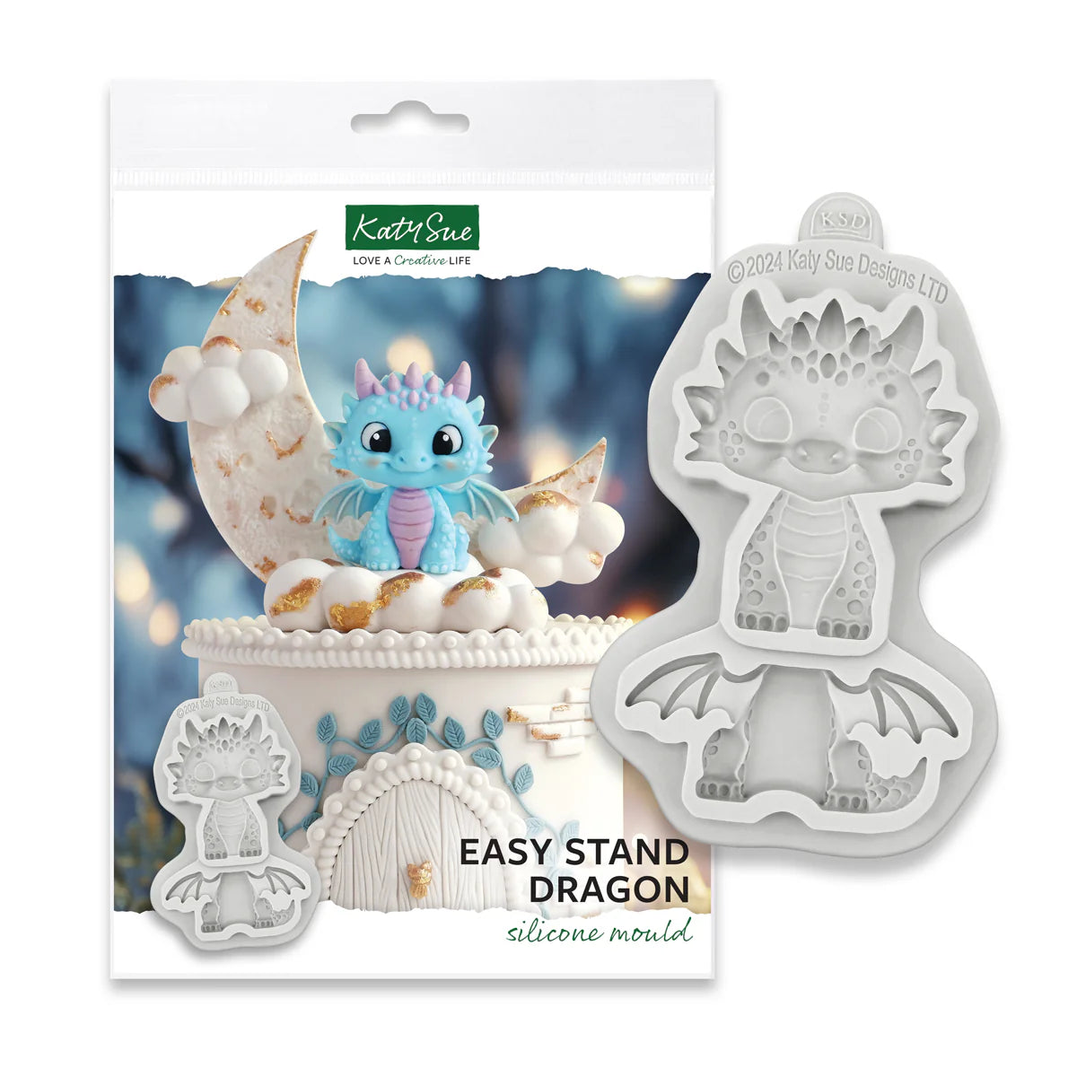 Katy Sue Easy Stand Dragon Silicone Mould