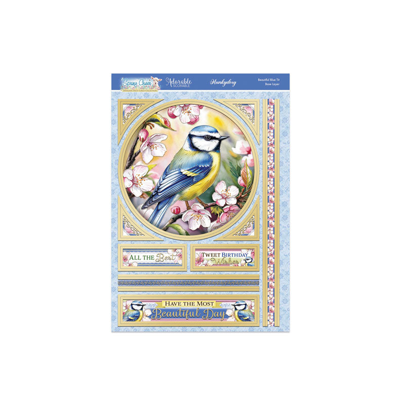 Spring Cheer Deco-Large Set - Beautiful Blue Tit