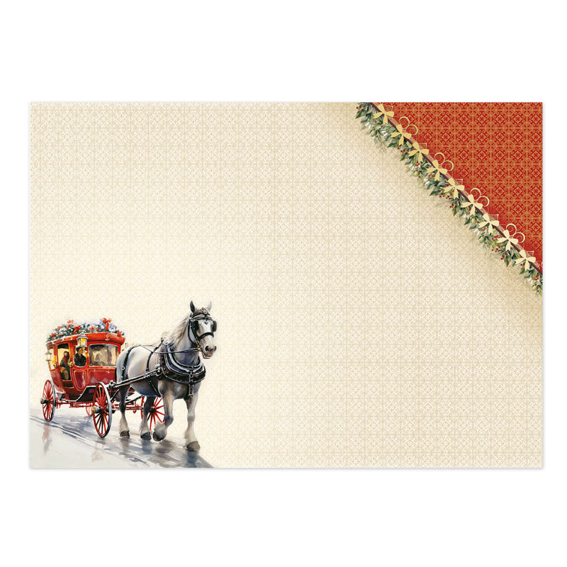 A Christmas Carriage Luxury Topper Set