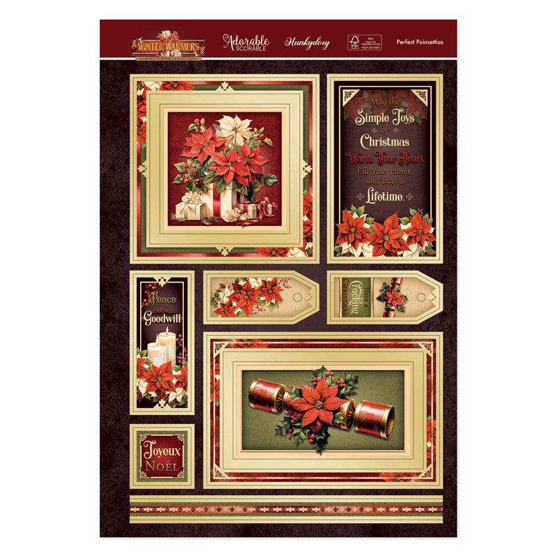 Perfect Poinsettia Luxury Topper Set