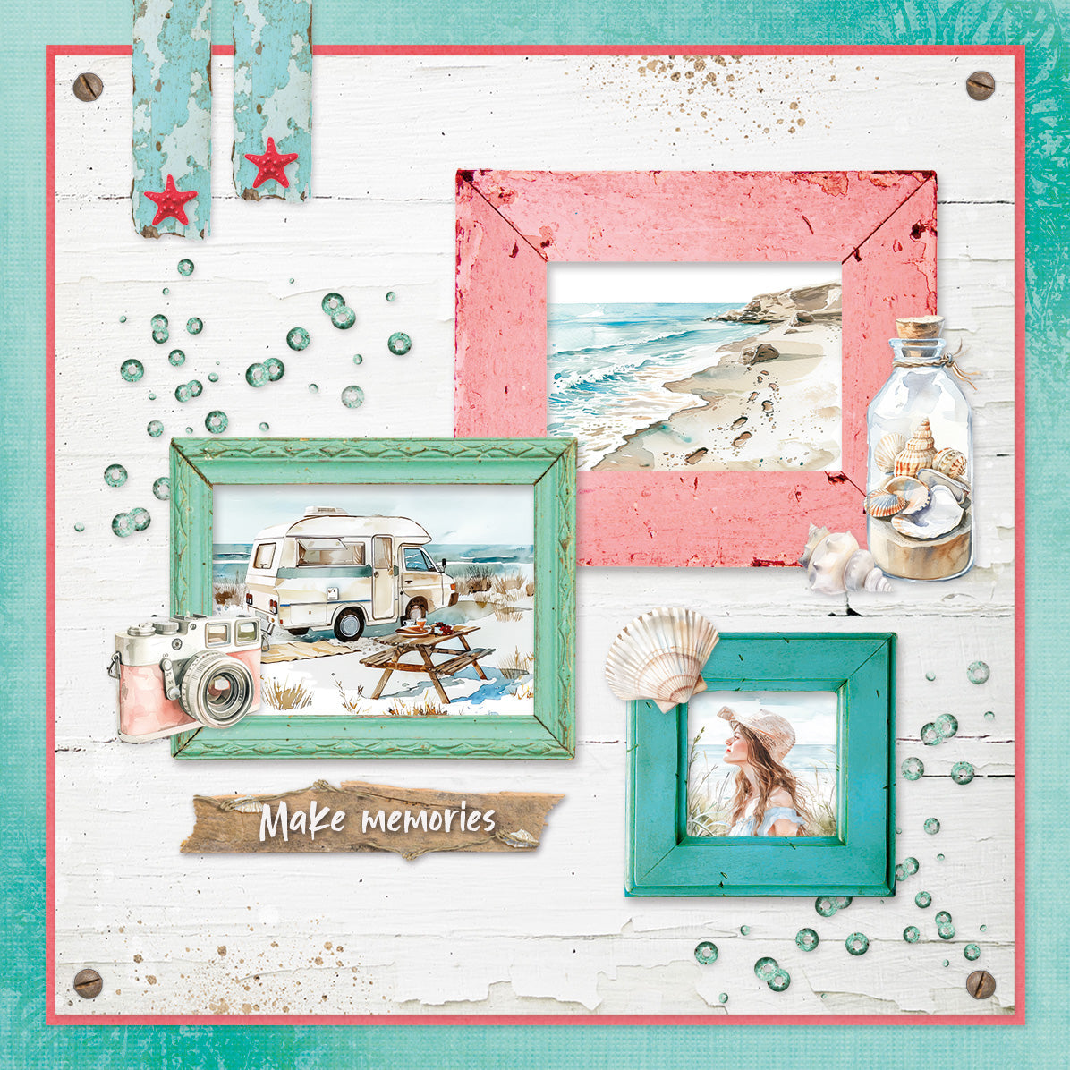 SL Card Making Pad Summer Celebration Essentials 14 Sheets