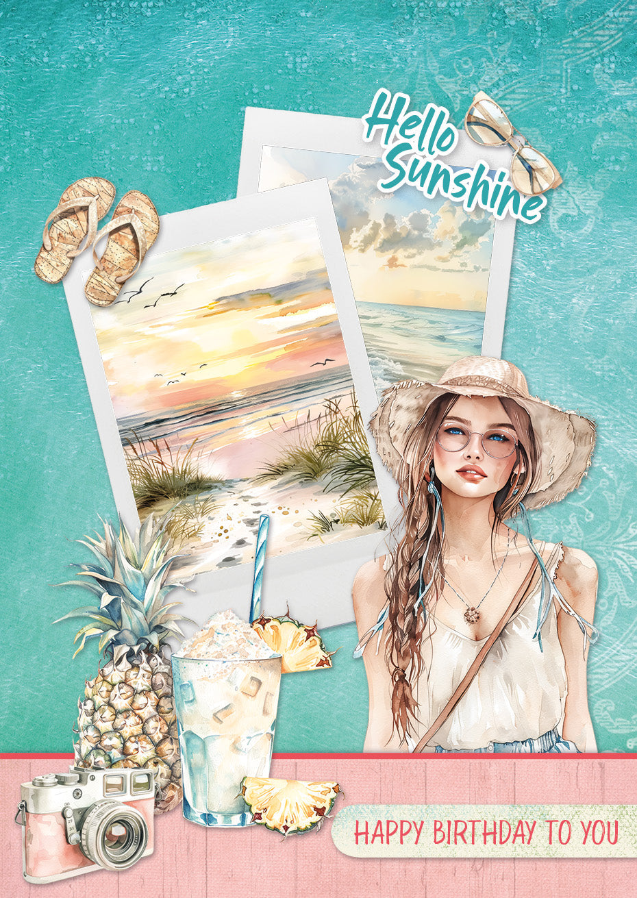SL Card Making Pad Summer Celebration Essentials 14 Sheets