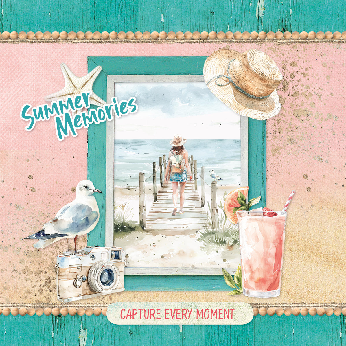 SL Card Making Pad Summer Celebration Essentials 14 Sheets