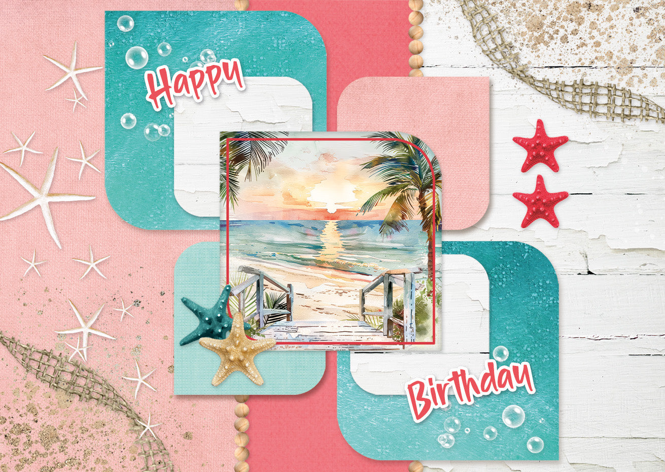 SL Card Making Pad Summer Celebration Essentials 14 Sheets