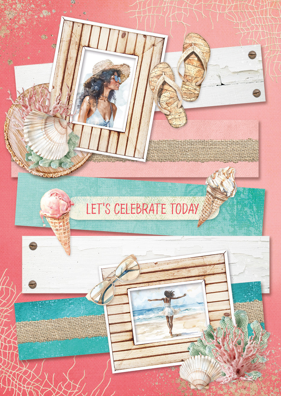SL Card Making Pad Summer Celebration Essentials 14 Sheets