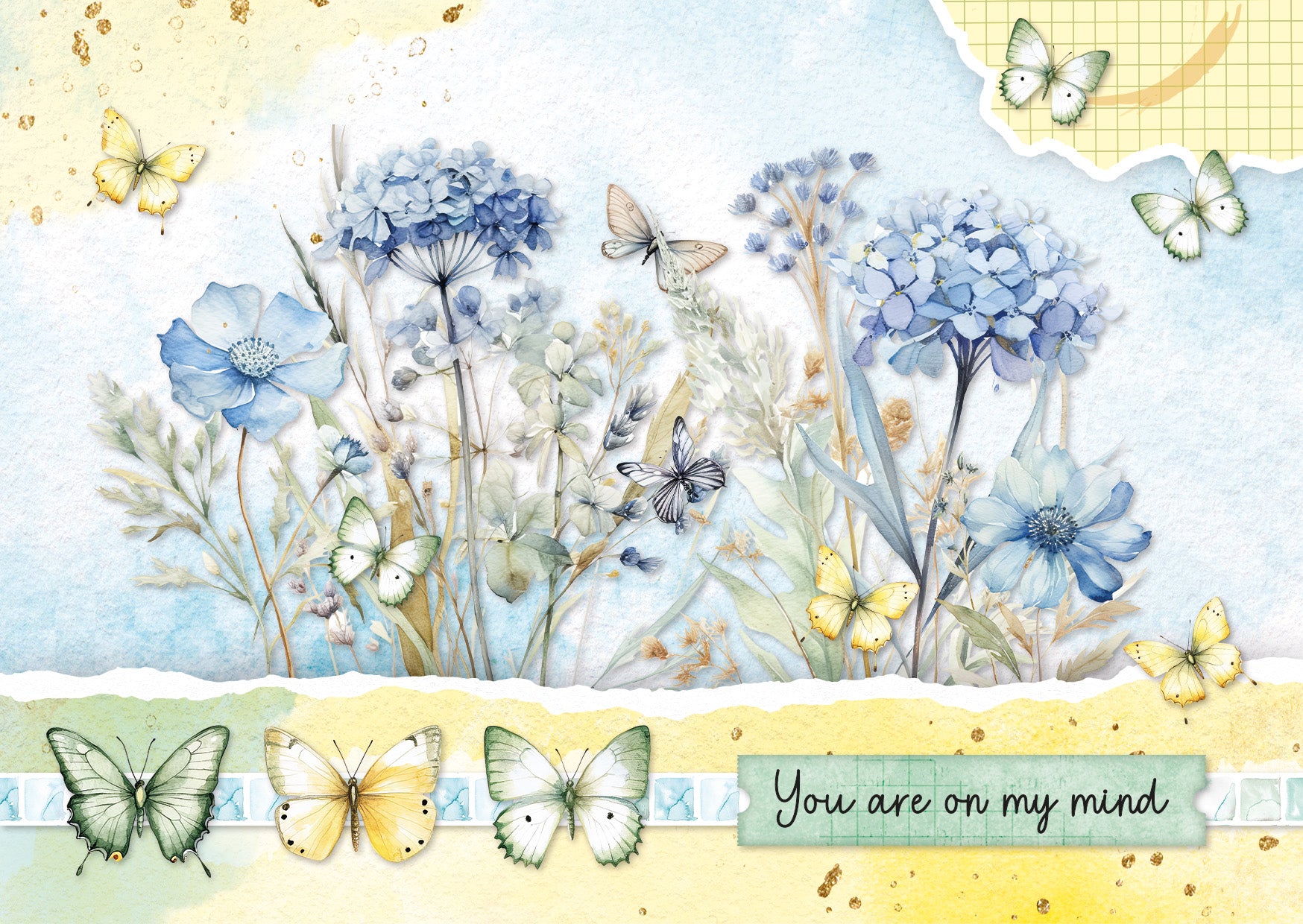 SL Card Making Pad Butterflies Essentials 14 Sheets