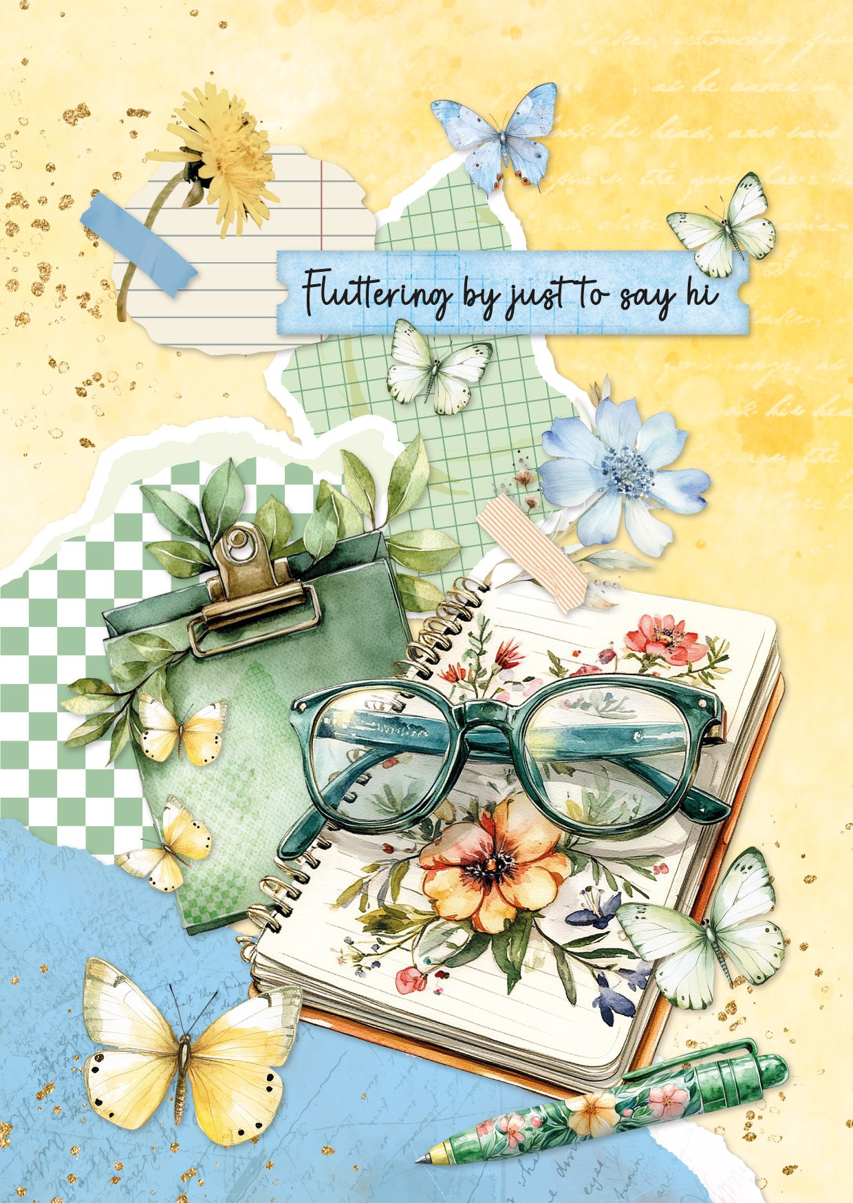 SL Card Making Pad Butterflies Essentials 14 Sheets