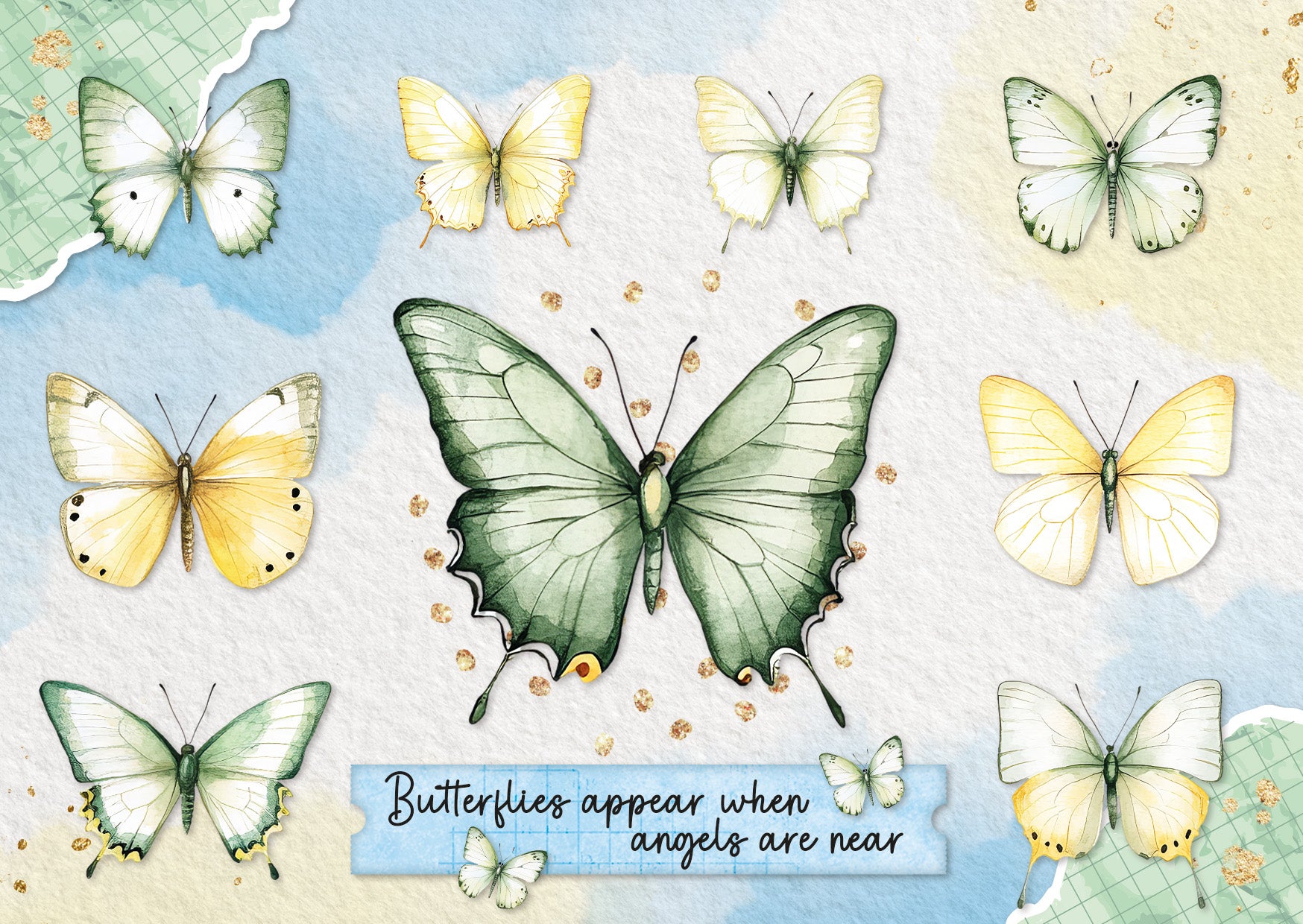 SL Card Making Pad Butterflies Essentials 14 Sheets