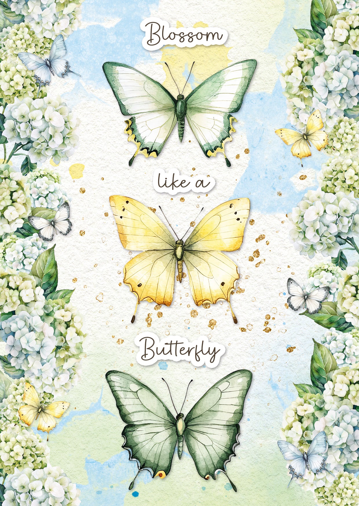 SL Card Making Pad Butterflies Essentials 14 Sheets