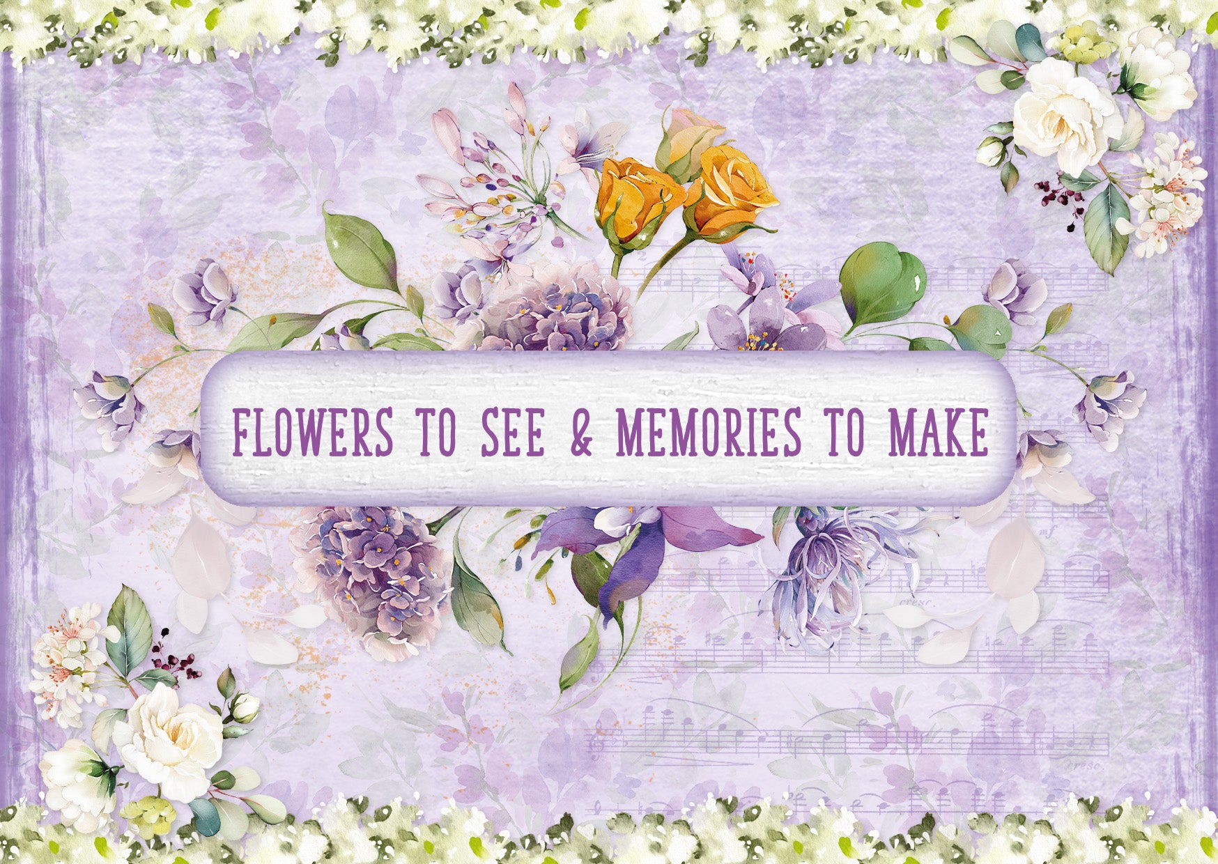SL Card Making Pad Flowers Essentials 14 Sheets