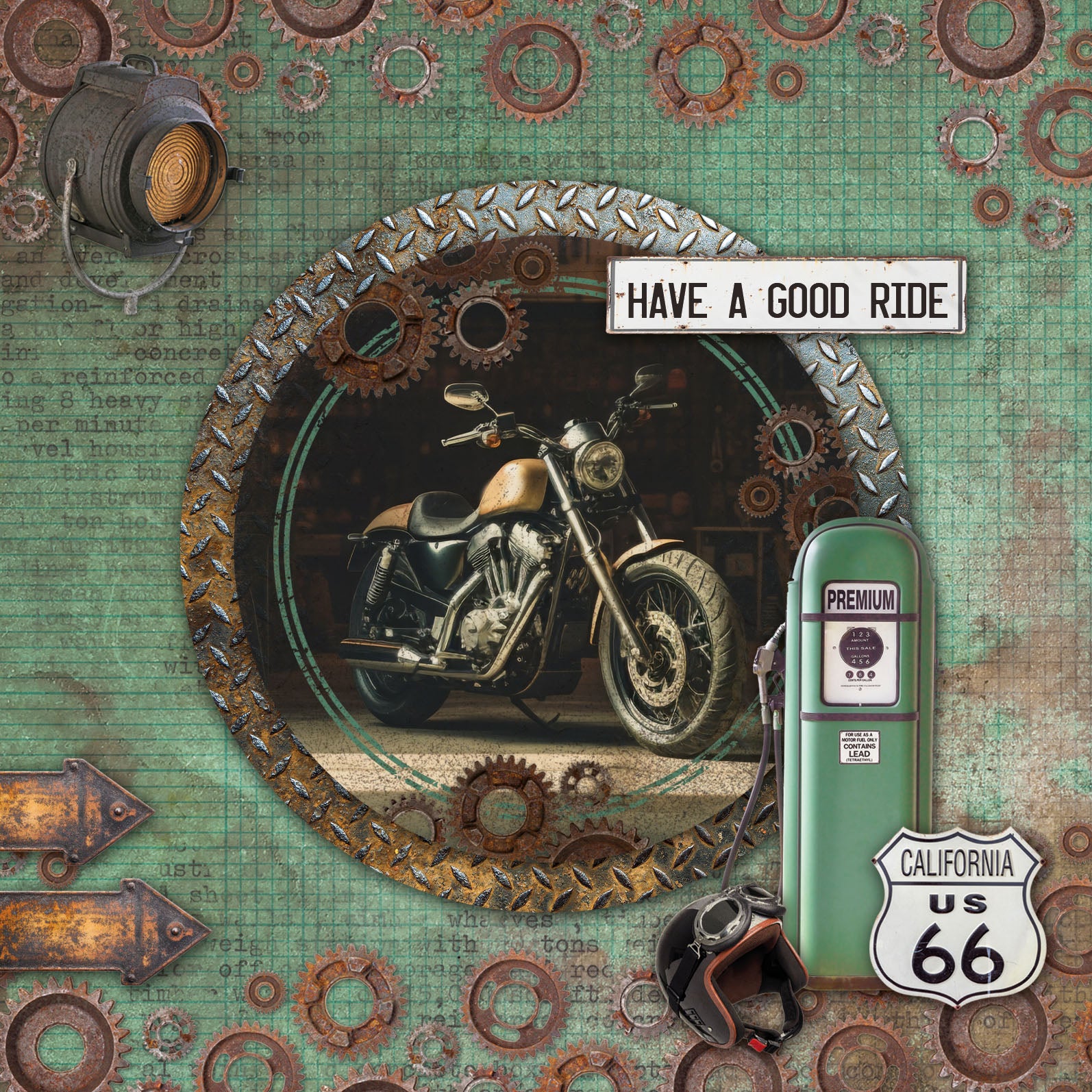 SL Cardmaking Pad Gearhead Workshop Essentials 14 Sheets