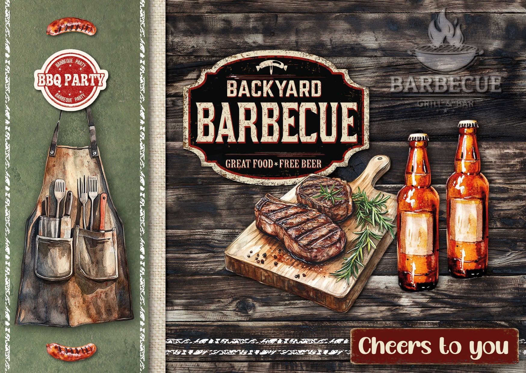 SL Cardmaking Pad BBQ Party Essentials 14 Sheets