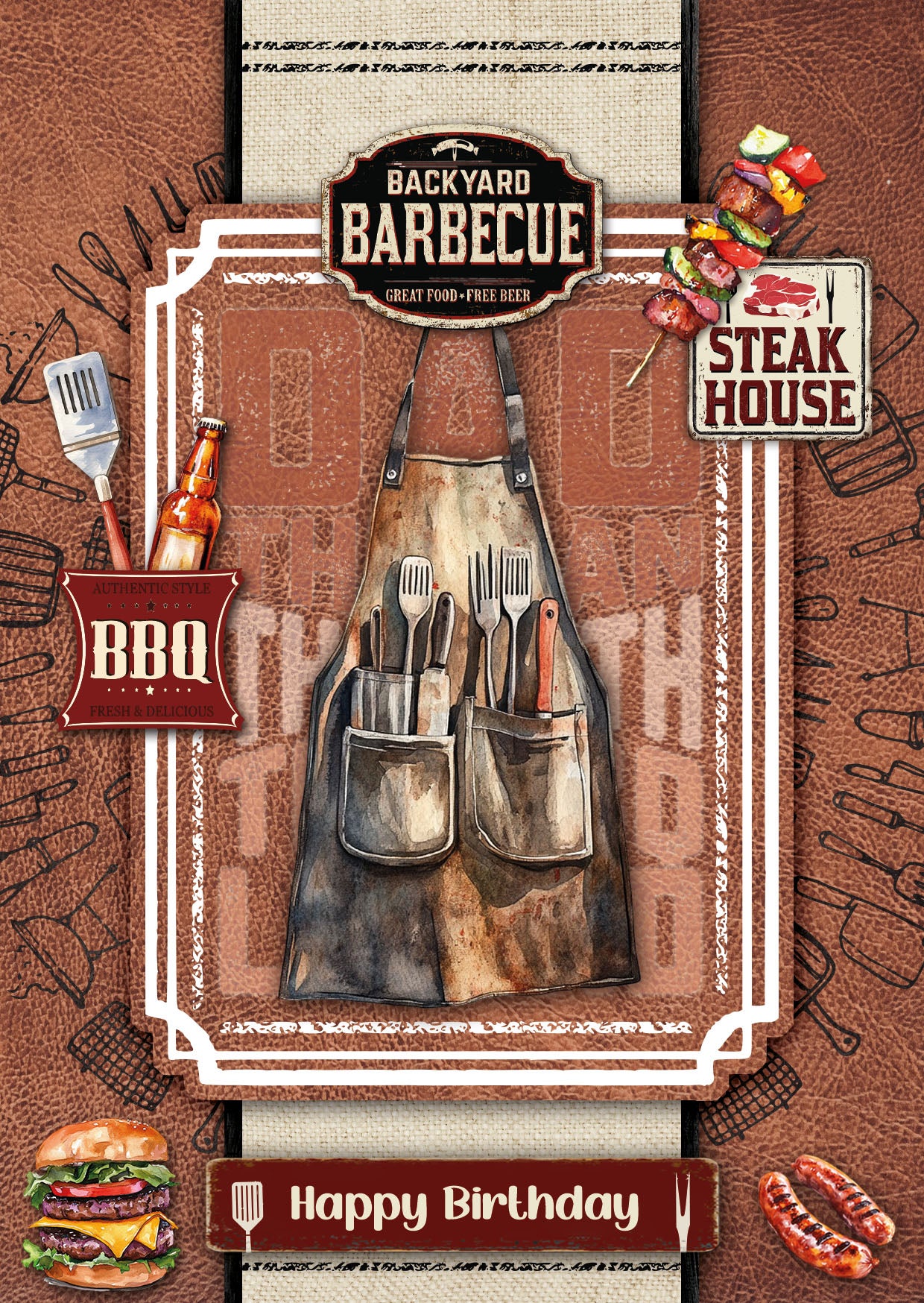 SL Cardmaking Pad BBQ Party Essentials 14 Sheets