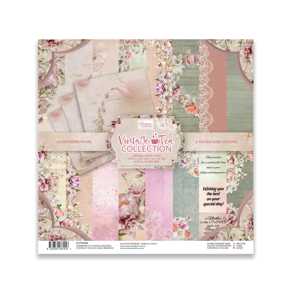 Vintage Tea Collection - 6.5in x 6.5in Paper Collection