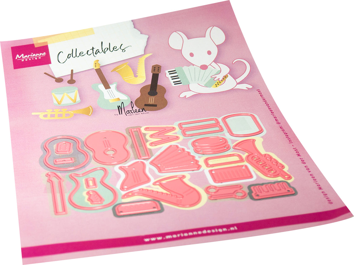Marianne Design Collectables Die - Music Instruments By Marleen