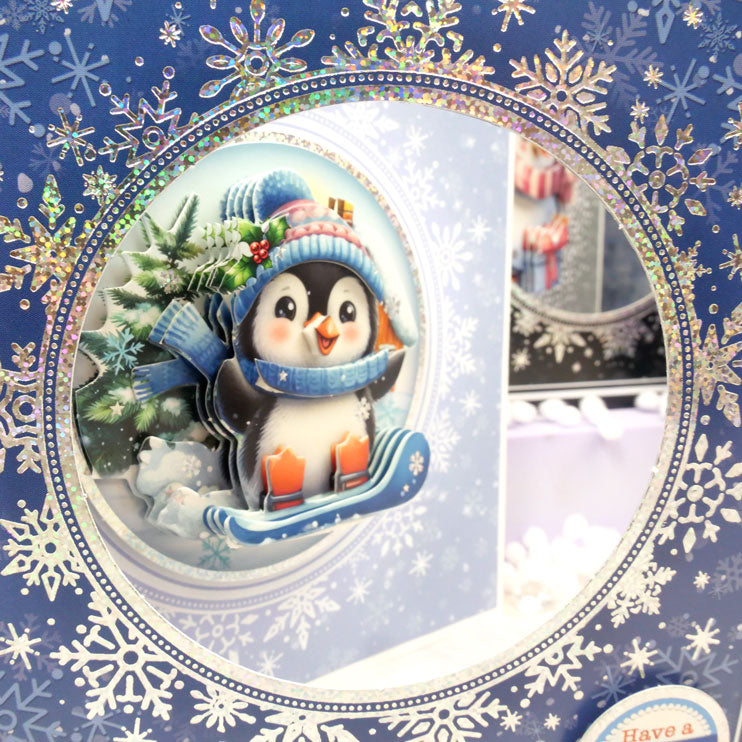 Delightful Penguins Decoupage Card Kit