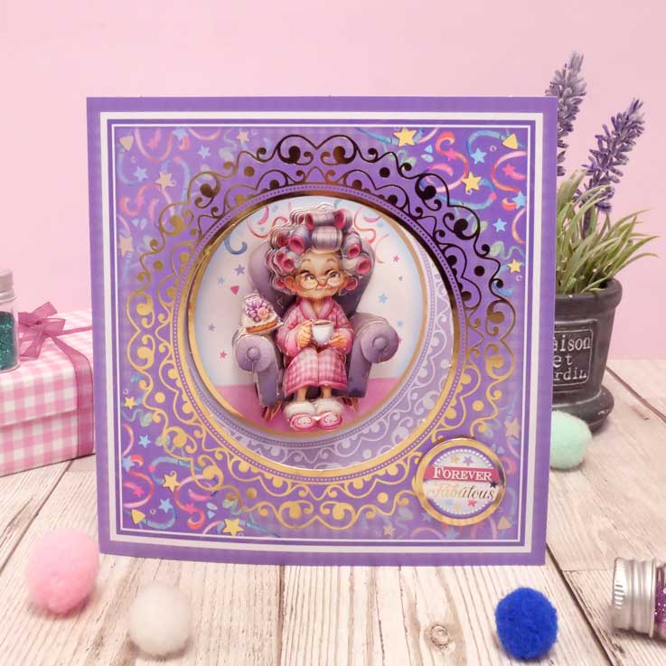 Delightful Golden Oldies Decoupage Card Kit