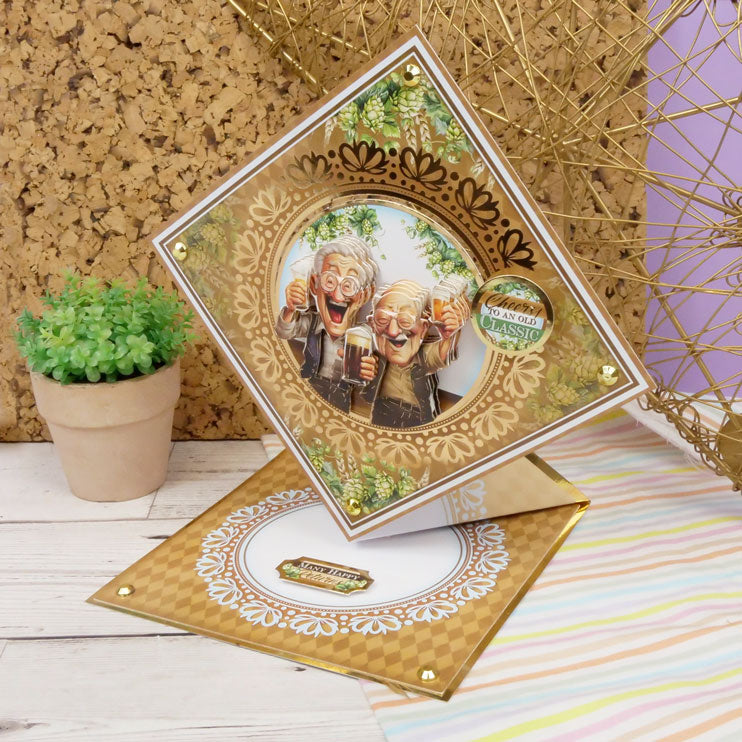 Delightful Golden Oldies Decoupage Card Kit