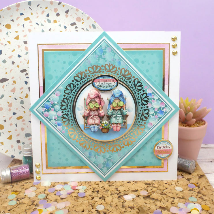 Delightful Golden Oldies Decoupage Card Kit