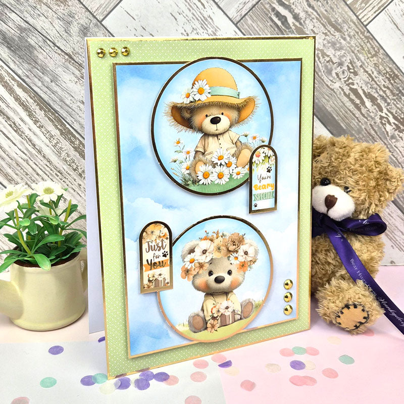 Delightful Bears Decoupage Card Kit