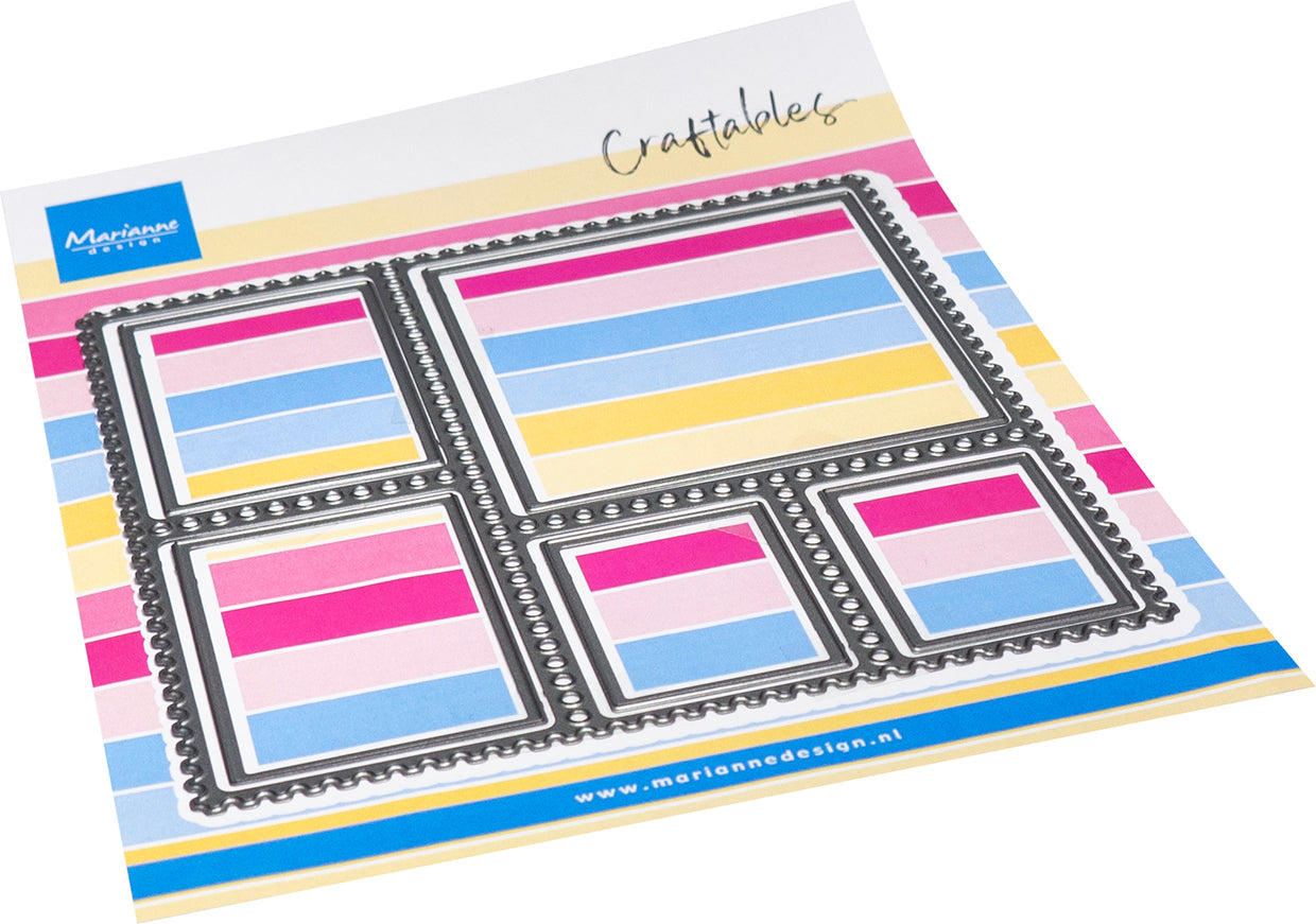 Marianne Design Craftables Die - Layout - Stamp Square