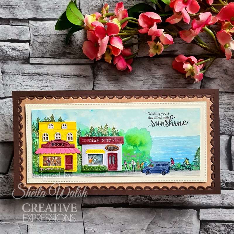 Creative Expressions Sue Wilson Miniature Village Bookshop Craft Die