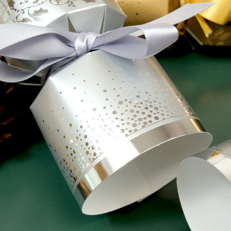 Luxury Christmas Crackers - Silver Shimmer