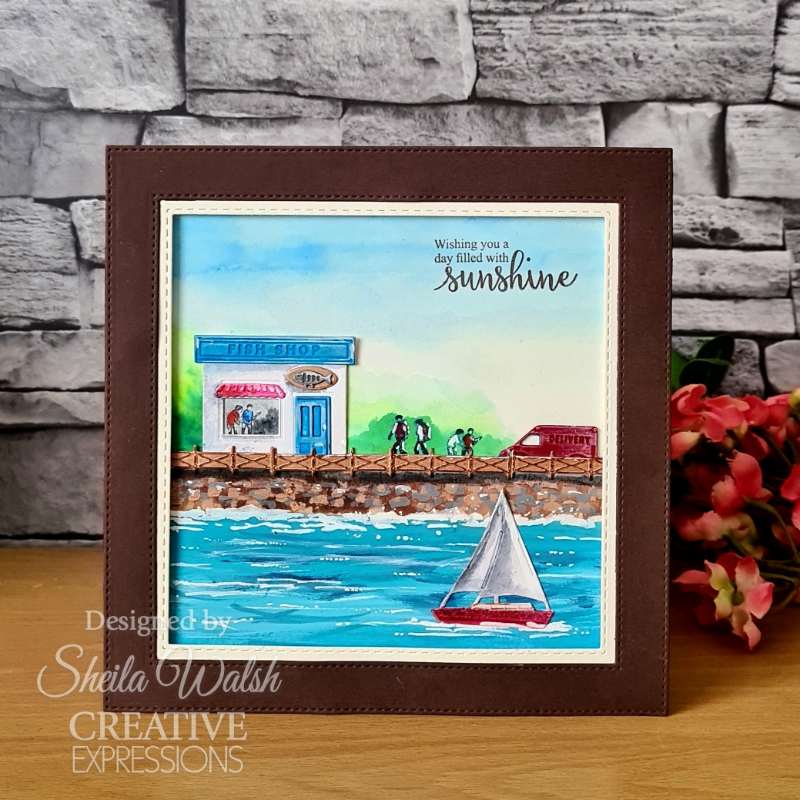 Creative Expressions Sue Wilson Miniature Village Fish Shop Craft Die