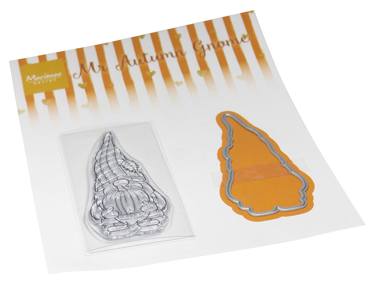 Marianne Design Stamp & Die Set - Mr. Autumn Gnome