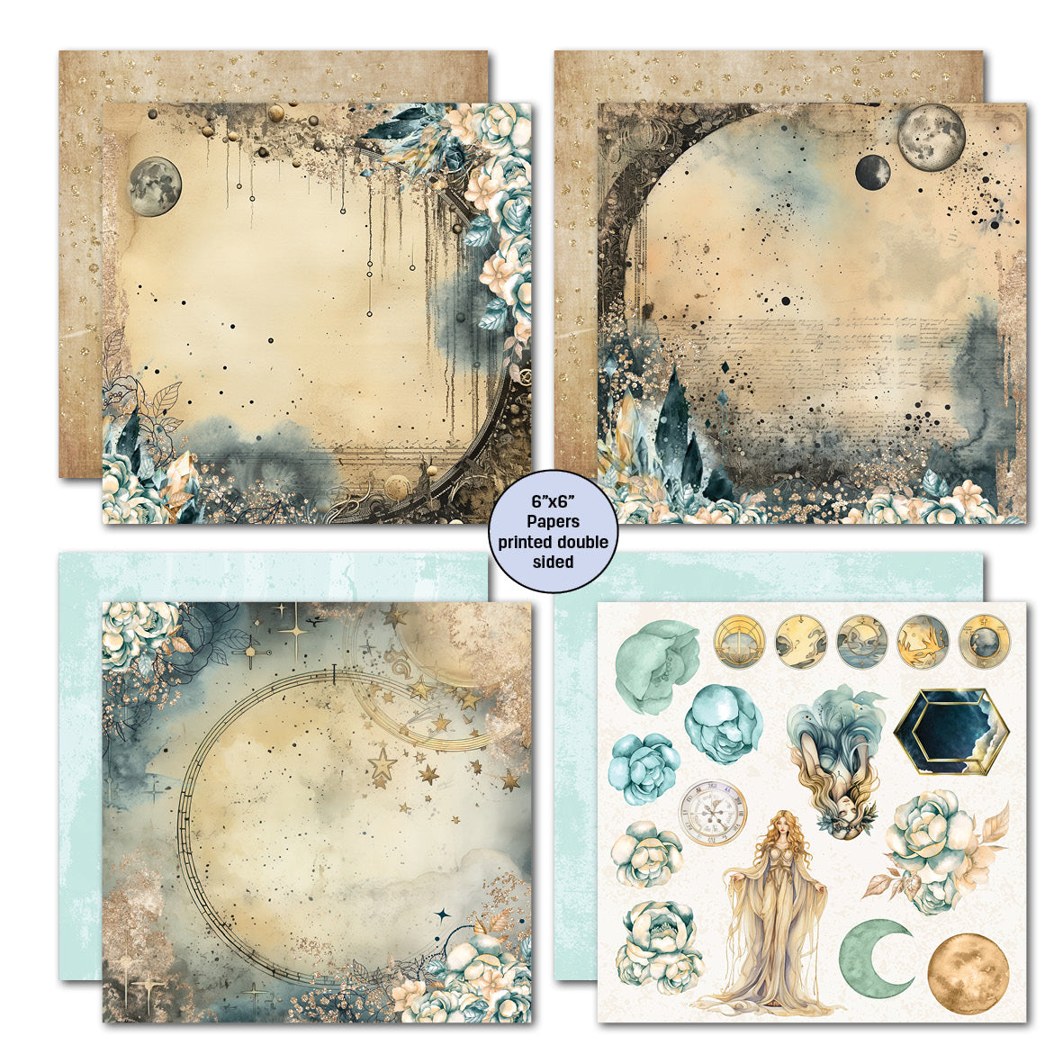 3Quarter Designs Celestial Skies 6x6 Paper Pack