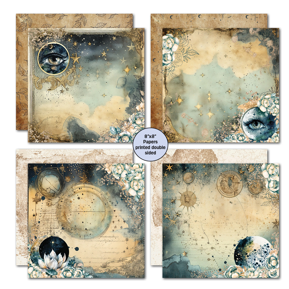 3Quarter Designs Celestial Skies 8x8 Paper Pack