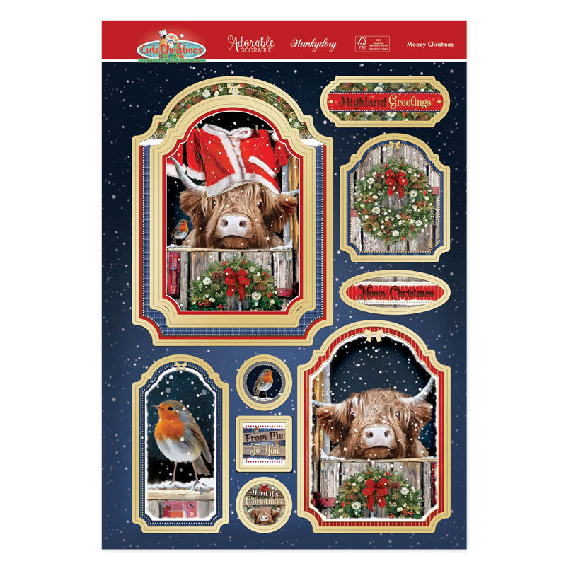 Mooey Christmas Luxury Topper Set