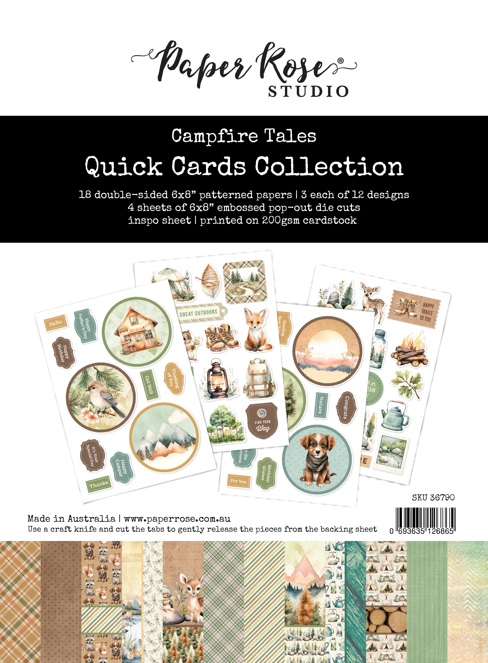 Campfire Tales 6x8" Quick Cards Kit 36790