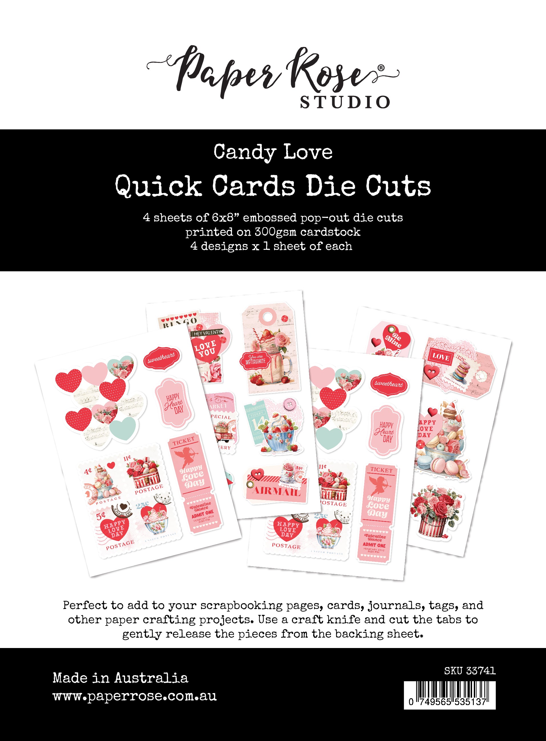 Candy Love Quick Card Die Cuts 33741